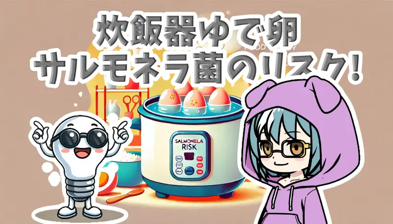 炊飯器ゆで卵サルモネラ菌のリスク回避！
